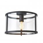 Hopton - Matt Black Lantern Flush Hopton - Matt Black Lantern Flush