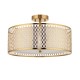 Endon-101568 - Cordero - Gold 3 Light Semi Flush with Frosted Diffuser