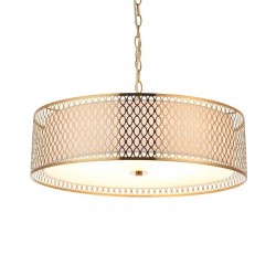 Cordero - Gold 3 Light Pendant with Frosted Diffuser