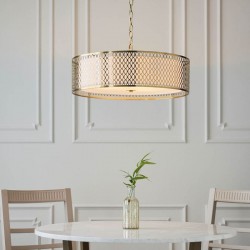 Cordero - Gold 3 Light Pendant with Frosted Diffuser