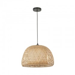 Bali - Natural Bamboo Pendant with White Diffuser Bali - Natural Bamboo Pendant with White Diffuser