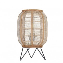 Zaire - Natural Bamboo Table Lamp with Natural Linen Shade Zaire - Natural Bamboo Table Lamp with Natural Linen Shade