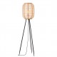 Endon-101687 - Zaire - Natural Bamboo Tripod Floor Lamp with Natural Linen