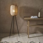 Zaire - Natural Bamboo Tripod Floor Lamp with Natural Linen Shade Zaire - Natural Bamboo Tripod Floor Lamp with Natural Linen Shade
