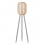 Zaire - Natural Bamboo Tripod Floor Lamp with Natural Linen Shade Zaire - Natural Bamboo Tripod Floor Lamp with Natural Linen Shade