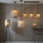 Zaire - Dark Wood Pendant with Natural Linen Shade Zaire - Dark Wood Pendant with Natural Linen Shade