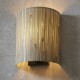 Endon-101690 - Longshore - Natural Seagrass & Black Wall Lamp