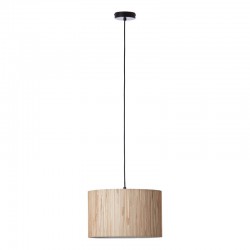 Longshore - Black Pendant with Natural Seagrass Shade Longshore - Black Pendant with Natural Seagrass Shade