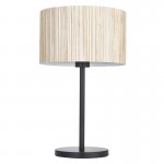 Longshore - Black Table Lamp with Natural Seagrass Shade Longshore - Black Table Lamp with Natural Seagrass Shade