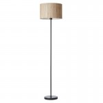 Longshore - Black Floor Lamp with Natural Seagrass Shade Longshore - Black Floor Lamp with Natural Seagrass Shade