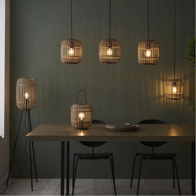 Endon-101774 - Mathias - Natural Bamboo Floor Lamp