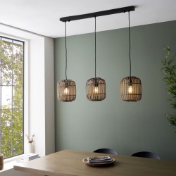 Mathias - Natural Bamboo 3 Light over Island Fitting Mathias - Natural Bamboo 3 Light over Island Fitting