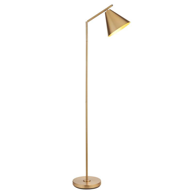 Endon-102369 - Cape - Warm Antique Brass Floor Lamp