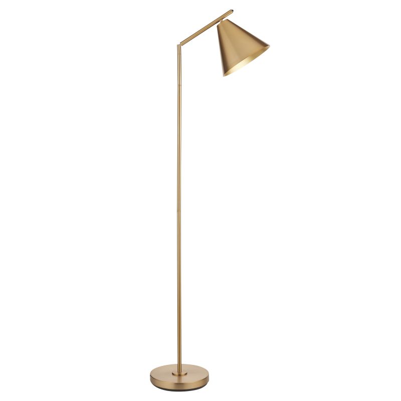 Endon-102369 - Cape - Warm Antique Brass Floor Lamp