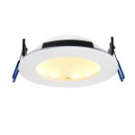 OrbitalPRO - Bathroom CCT Matt White Recessed Downlight 12W