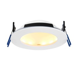 OrbitalPRO - Bathroom CCT Matt White Recessed Downlight 12W