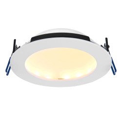 OrbitalPRO - Bathroom CCT Matt White Recessed Downlight 15W