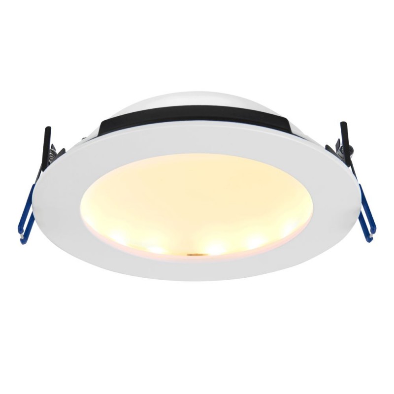 Saxby-102672 - OrbitalPRO - Bathroom CCT Matt White Recessed Downlight 15W