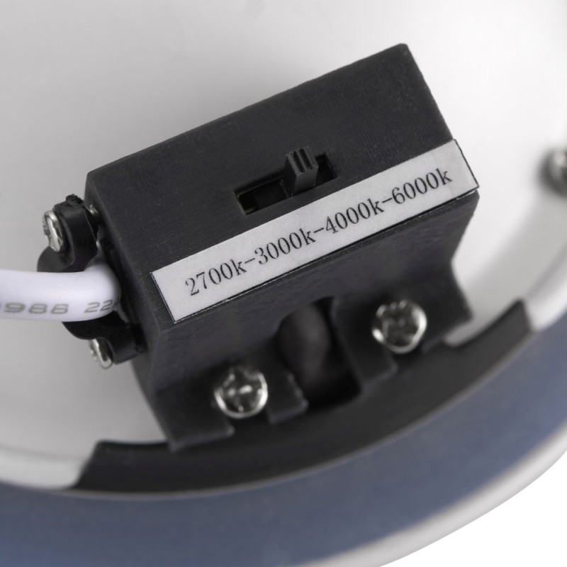 Saxby-102672 - OrbitalPRO - Bathroom CCT Matt White Recessed Downlight 15W