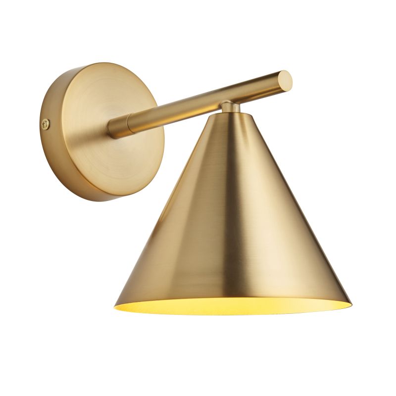 Endon-102893 - Cape - Warm Antique Brass Wall Lamp