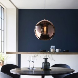 Boli - Black Pendant with Copper Mirrored Glass Boli - Black Pendant with Copper Mirrored Glass