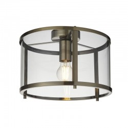 Hopton - Antique Brass Lantern Ceiling Lamp