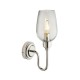 Ambience-71696 - Astrid - Bright Nickel Wall Lamp with Clear Glass