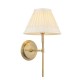 Endon-103354 - Rennes - Antique Brass Wall Lamp with Ivory Shade