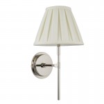 Rennes - Bright Nickel Wall Lamp with Cream Shade Rennes - Bright Nickel Wall Lamp with Cream Shade