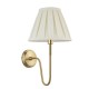 Endon-103360 - Rouen - Antique Brass Wall Lamp with Cream Shade