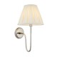 Endon-103364 - Rouen - Bright Nickel Wall Lamp with Cream Shade
