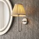Endon-103364 - Rouen - Bright Nickel Wall Lamp with Cream Shade