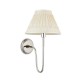 Endon-103366 - Rouen - Bright Nickel Wall Lamp with Ivory Shade