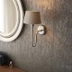 Endon-103367 - Rouen - Bright Nickel Wall Lamp with Grey Shade