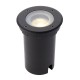 Saxby-103851 - Pillar - Outdoor Round Matt Black Ground Recessed Light