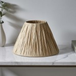 Lyra - Shade Only - 25.5 cm Wrapped Natural Tapered Shade