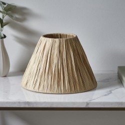 Lyra - Shade Only - 25.5 cm Wrapped Natural Tapered Shade