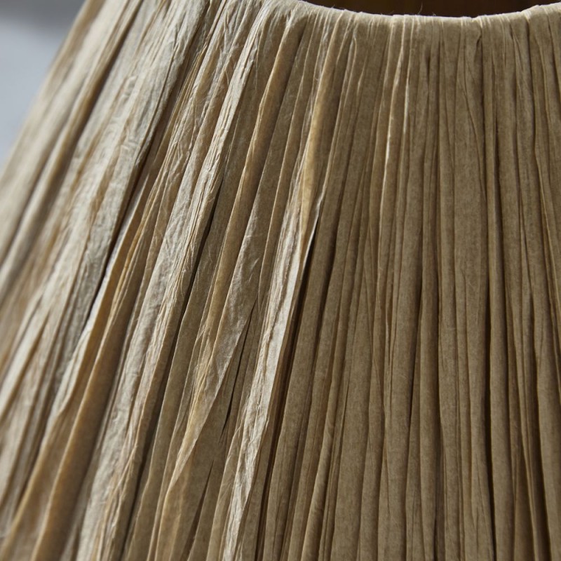 Endon-104074 - Lyra - Shade Only - 25.5 cm Wrapped Natural Tapered Shade