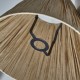 Endon-104074 - Lyra - Shade Only - 25.5 cm Wrapped Natural Tapered Shade