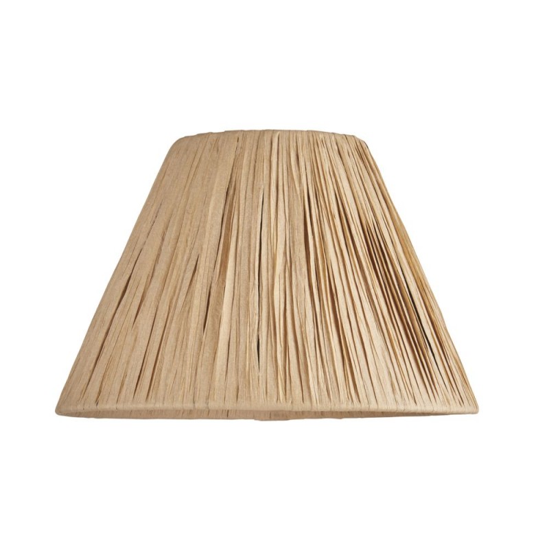 Endon-104074 - Lyra - Shade Only - 25.5 cm Wrapped Natural Tapered Shade