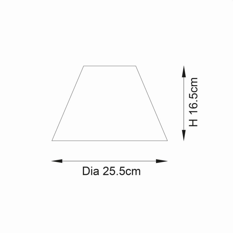 Endon-104074 - Lyra - Shade Only - 25.5 cm Wrapped Natural Tapered Shade