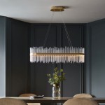 Cortez - LED Brushed Gold over Island Fitting with Twisted Glass Rods Cortez - LED Brushed Gold over Island Fitting with Twisted Glass Rods