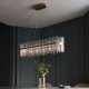 Ambience-71702 - Cortez - LED Brushed Gold over Island Fitting with Twisted Glass Rods