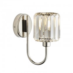 Berenice - Bright Nickel Wall Lamp with Crystal Berenice - Bright Nickel Wall Lamp with Crystal