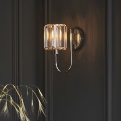 Berenice - Bright Nickel Wall Lamp with Crystal Berenice - Bright Nickel Wall Lamp with Crystal