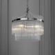 Endon-104113 - Marietta - Bright Nickel 3 Light Centre Fitting with Clear Rods Glass