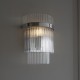 Endon-104114 - Marietta - Bright Nickel Wall Lamp with Clear Rods Glass