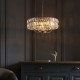 Endon-104467 - Clifton - Bright Nickel 5 Light Pendant with Crystal