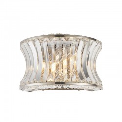 Bouquet - Bright Nickel 2 Light Wall Lamp with Crystal Bouquet - Bright Nickel 2 Light Wall Lamp with Crystal