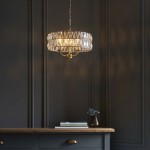 Clifton - Antique Brass 3 Light Pendant with Crystal Clifton - Antique Brass 3 Light Pendant with Crystal